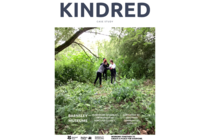 Kindred poster with a family in the woods