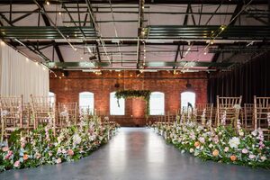 Our wedding venue, The Ironworks, providing a stunning backdrop for those on their perfect day.