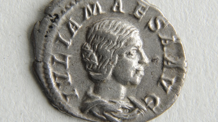 A Roman coin