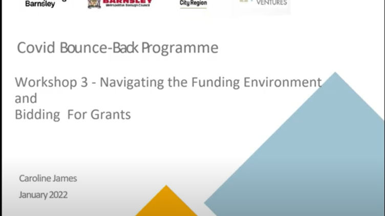 Powerpoint presentation screenshot - Covid Bounceback programme