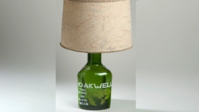 Barnsley Brewery commemorative beer bottle lampshade