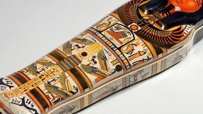 Egyptian Mummy shaped Tin