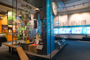 Display cases in Experience Barnsley