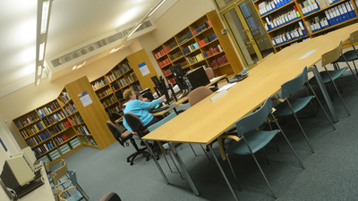 A view of the Barnsley Archives search room 
